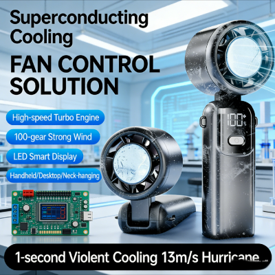 Portable Desktop Powerful Cooling Fan with Custom PCBA | Quiet Operation & Long-Lasting Battery for Office & Home - copy - copy